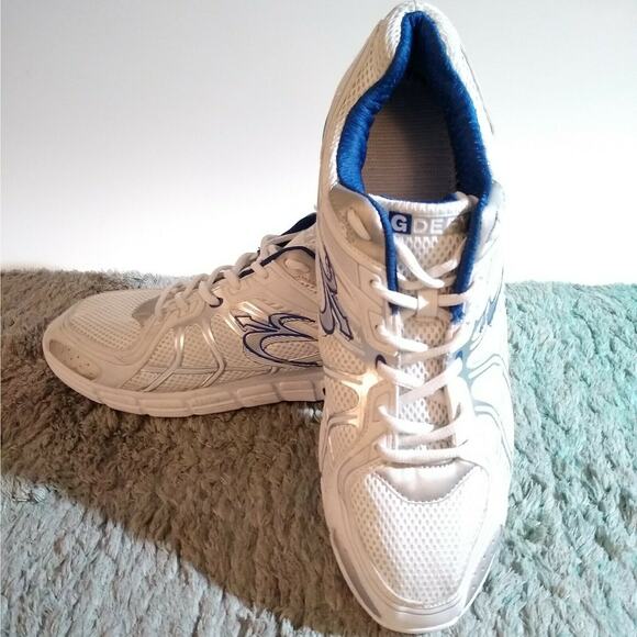 Gravity Defyer GDefy Super Walk Athletic Shoes White & Blue TB9004MWS Mens 15 M - Picture 2 of 8